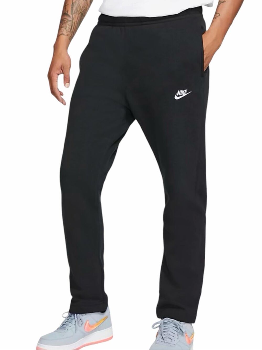 NIKE Sportswear Club Fleece Black Jogger Sweatpants Men’s Large